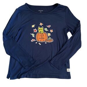 Life is Good Sleep Navy Long Sleeve Shirt